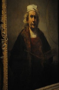 Portrait of the Artist by Rembrandt is the showcase piece of the exhibit. Photo by Z. Clift.