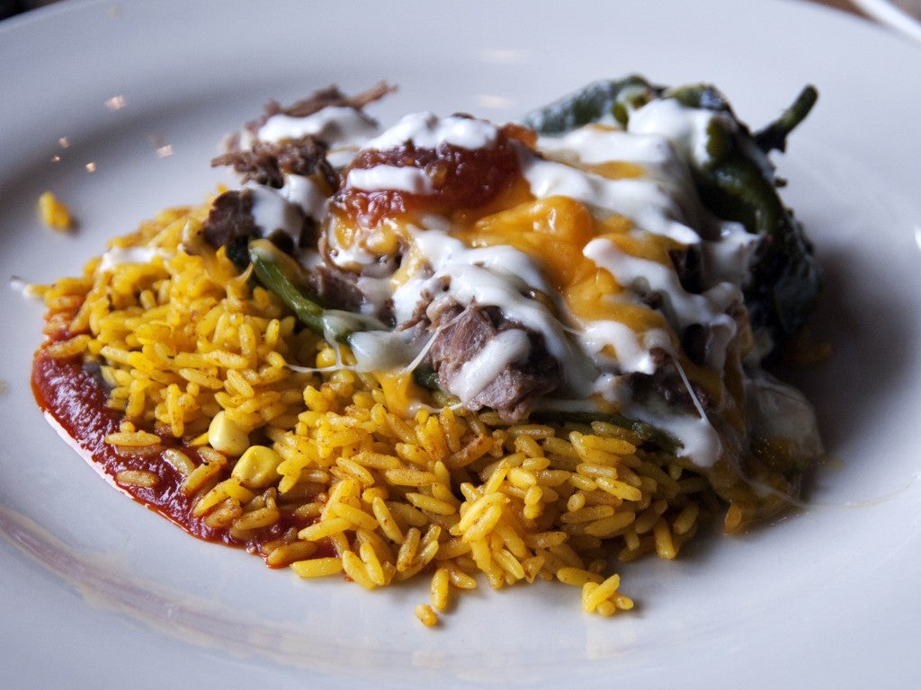 Bentonville Table Mesa Beef Stuffed Chile Relleno