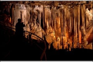 View inside Blanchard Springs Cavern.