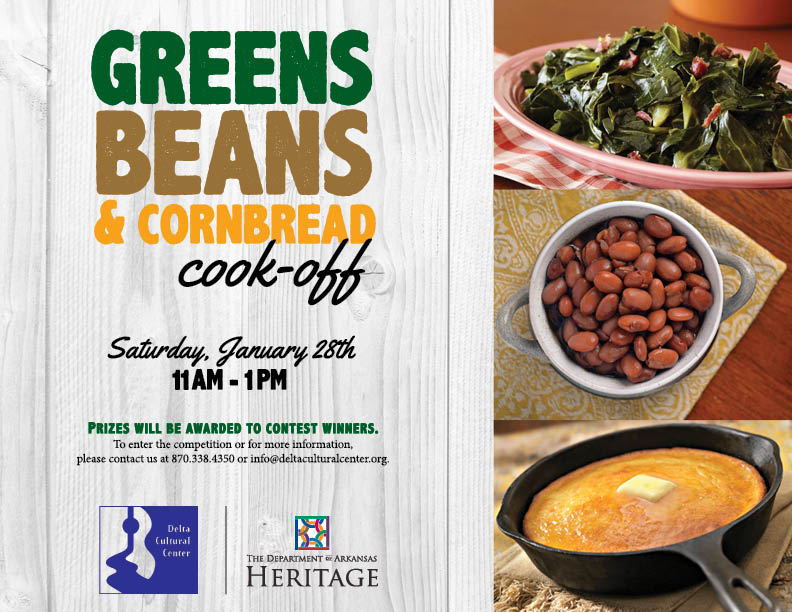 Greens, beans, cornbread