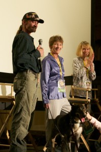 Four-time Iditarod champion Lance Mackey at the Hot Springs Documentary Film Festival. Photo by Z. Clift