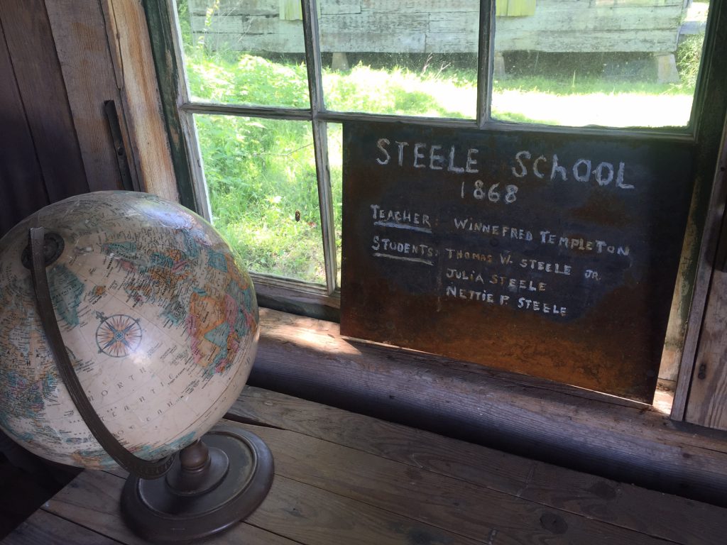The property has two one-room schoolhouses, both of them original to the area. One of them, the Steele Schoolhouse (shown here), is one of the oldest remaining plantation schoolhouses, built in 1868. The other, built in the early 1900s, was later used to make "snake oil"—in this case, a hair tonic that was later found to be toxic and taken off the market by the government.