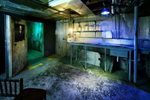 Morgue and Baker's autopsy table