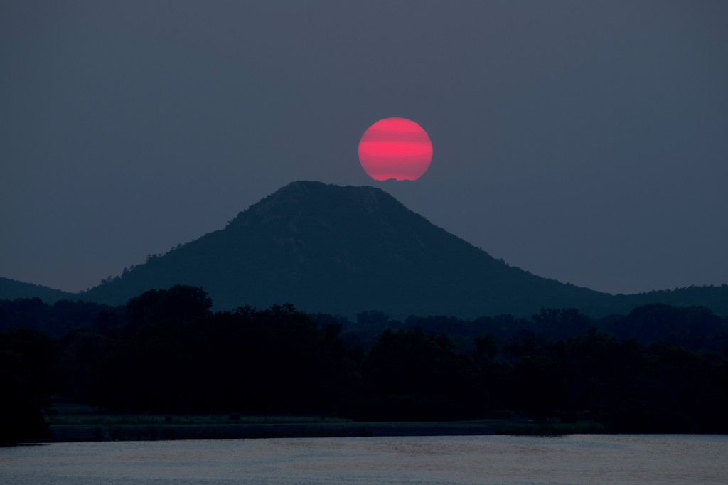 Sunset at Pinnacle Mountain State Park