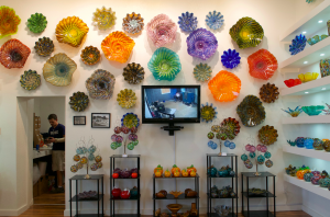 Inside the Riley Art Glass Studio in Hot Springs. Photo by Z. Clift