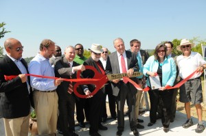 Ribbon cutting to celebrate grand opening of Rockwater Marina. Photo by Z. Clift