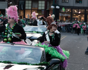 World's Shortest St. Pat's Parade in Hot Springs.