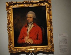 Oil on canvas by Thomas Gainsborough. The painting is ofJohn Joseph Merlin ( 1781). Merlin was a fascinating man of his time and was a Belgian-born mechanical prodigy and inventor. He is also credited with the invention of roller skates! Photo by. Z. Clift. 