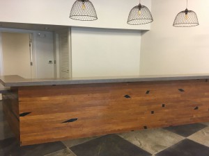 Interior of the new Dyess Theatre visitors center