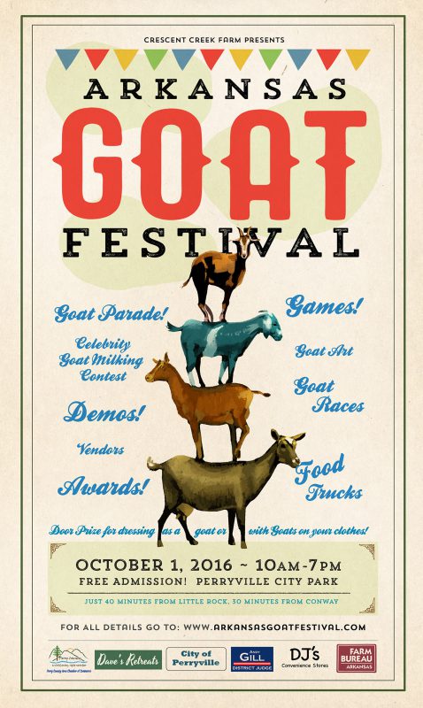 Arkansas goat festival, oct 1, perryville