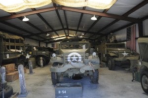 The Richard G. Harrison Military Vehicle Collection- largest display of military vehicles in the nation. Photo by Z. Clift. 