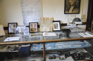 Inside the museum and artifacts from the Prairie DeAnn battlefield. Photo by Z. Clift