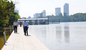 Walkway of new Rockwater Marina. Photo by Z. Clift